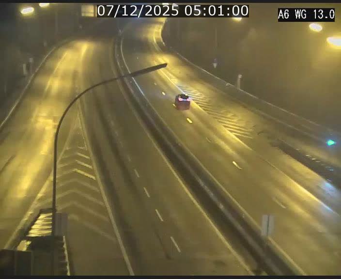Traffic live webcam Luxembourg Mamer - A6 - BK 13 - direction Luxembourg/France/Allemagne