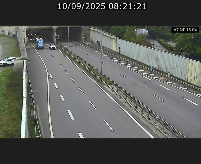 Caméra trafic Luxembourg - A7, Tunnel Mersch, entrée sud, direction Ettelbruck
