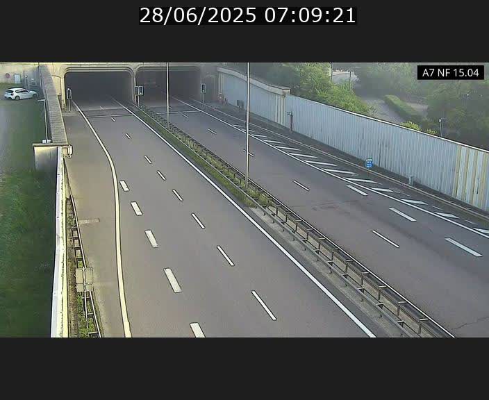 Caméra trafic Luxembourg - A7, Tunnel Mersch, entrée sud, direction Ettelbruck