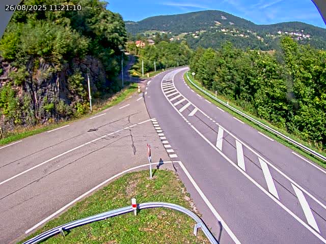 Caméra autoroute France - N66, col du Bussang direction Remiremont