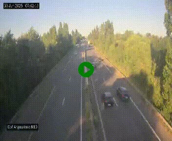 Webcam routière à la fin de la N10, en périphérique ouest d'Angouleme, proche de la jonction avec l'A10
