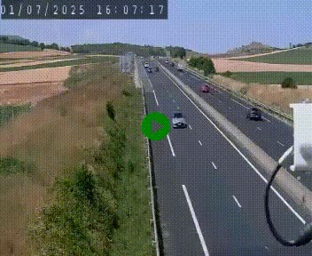 Caméra autoroute A75 à hauteur de Le Crest, en direction de Montpellier