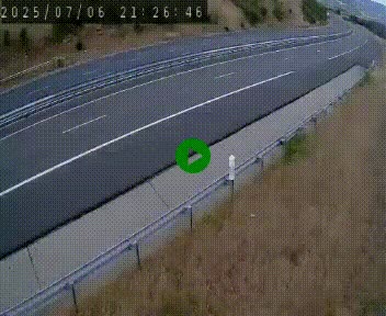 Caméra autoroutière France - A75, Engayresque, entre Millau et Séverac-le-Chateau, en direction de Montpellier
