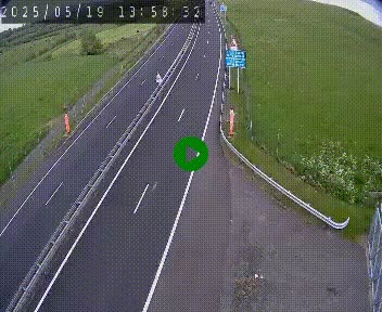 Caméra autoroute A75 à hauteur du col de la Fageole en direction de Clermont-Ferrand