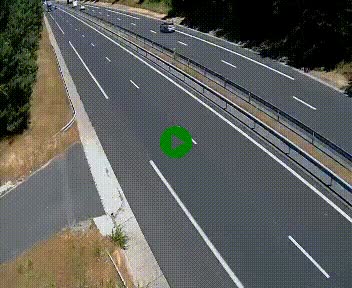 Caméra autoroute A75 à hauteur du col des Issartets en direction de Montpellier