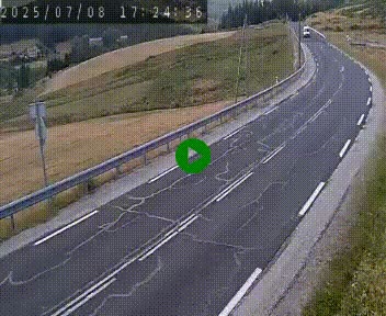 Webcam routière au niveau du col de la Chavade en Ardèche, sur la N102 à 1266 mètres d'altitude