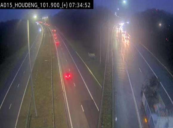 Webcam autoroute Belgique - Houdeng-Goegnies - Jonction E19/E42 direction Tournai/Mons - BK 101.85
