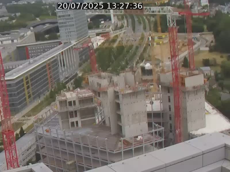 Webcam sur l'avenue John Fitzgerald Kennedy (N51) avec vue orientée vers le Findel