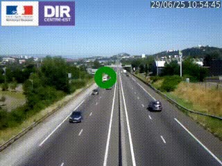 Caméra autoroute à Saint-Etienne (Les Littes) à hauteur du Ikea Saint-Etienne sur l'A72 en direction de Roanne