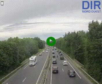 Webcam sur le périphérique de Caen (N814) à l'est de la ville, à Mondeville hauteur de la sortie 2, Presqu'île-Rives de l'Orne, au bout de l'autoroute A13