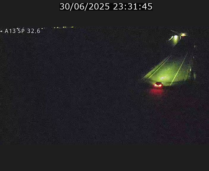Webcam info trafic A13 à hauteur de Mondorf-les-bains. Vue orientée vers Altwies
