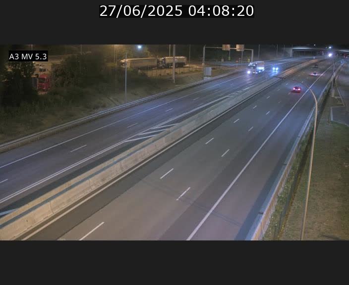 Webcam à l'Aire de Berchem au Luxembourg sur l'A3. Vue orientée vers la France
