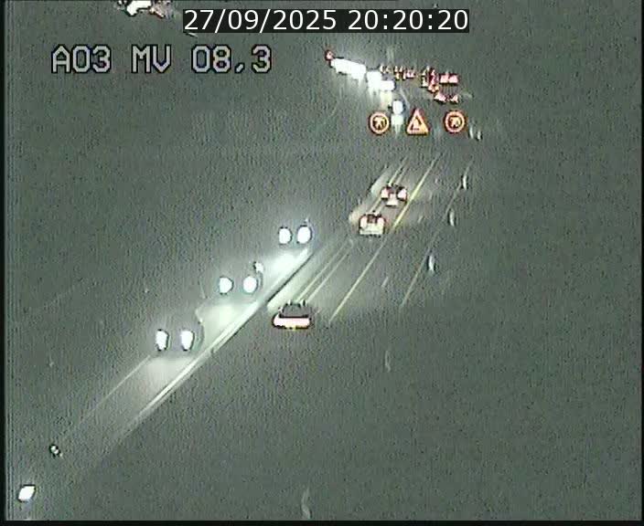 Webcam Autoroute après la Croix de Bettembourg en direction de Luxembourg sur l'A3