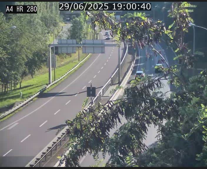 Webcam traffic A4 Luxembourg - BK 0.2 - P+R Bouillon (direction Luxembourg)