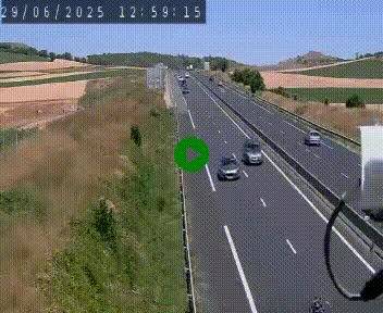 Caméra autoroute A75 à hauteur de Le Crest, en direction de Montpellier