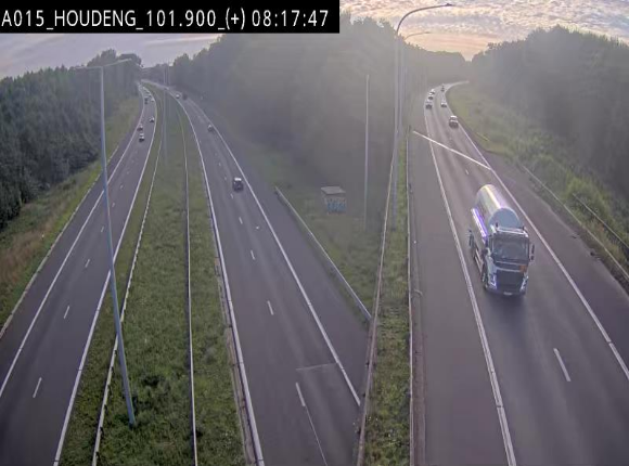 Webcam autoroute Belgique - Houdeng-Goegnies - Jonction E19/E42 direction Tournai/Mons - BK 101.85