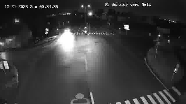 Webcam installée le long de D1 (France) à Ennery, pointée vers Metz, utile pour suivre précisément les conditions de trafic.