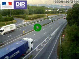 Caméra routière à hauteur de la sortie 15 Chambéry-centre au PK 4,103 en direction d'Albertville