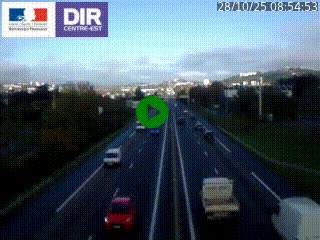 Caméra autoroute à Saint-Etienne (Les Littes) à hauteur du Ikea Saint-Etienne sur l'A72 en direction de Roanne