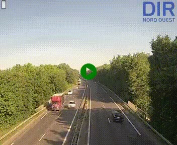 Webcam sur le périphérique de Caen (N814) à l'est de la ville, à Mondeville hauteur de la sortie 2, Presqu'île-Rives de l'Orne, au bout de l'autoroute A13