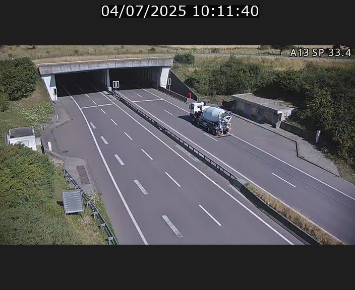 Webcam trafic sur A13 à hauteur d'Altwies en direction de Mondorf-les-bains et en provenance de l'Allemagne