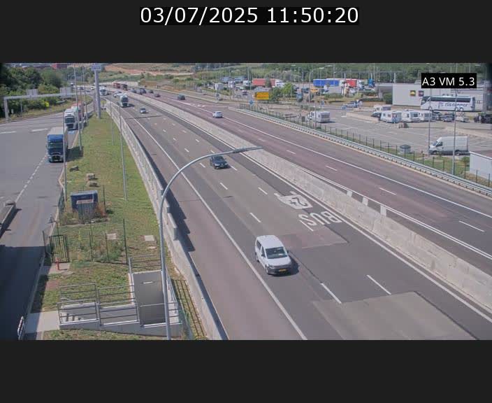 Traffic live webcam Luxembourg Aire de Berchem - A3 - BK 5 - direction France