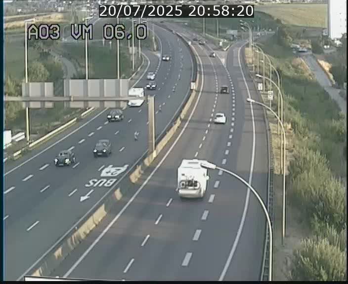Traffic live webcam Luxembourg Aire de Berchem - A3 - BK 6 - direction France