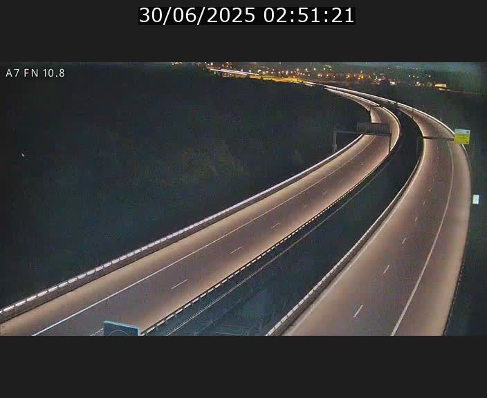 Caméra trafic Luxembourg - A7, Tunnel Gousselerbierg, sortie sud, direction rond-point Lorentzweiler (BK 10.8)