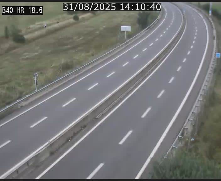 Webcam sur la route de liaison entre Micheville et Esch-Belval à la frontière entre le Luxembourg et la France. Vue orientée vers la Lorraine.