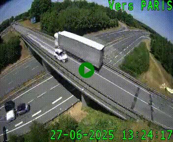 Clone of Caméra routière sur l'autoroute A20 au nord de Limoges, à la jonction avec la N520. Vue orientée vers Paris