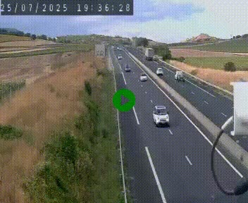 Caméra autoroute A75 à hauteur de Le Crest, en direction de Montpellier