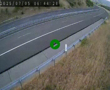 Caméra autoroutière France - A75, Engayresque, entre Millau et Séverac-le-Chateau, en direction de Montpellier