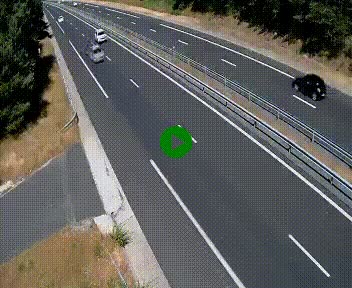 Caméra autoroute A75 à hauteur du col des Issartets en direction de Montpellier