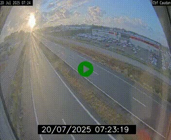 Webcam sur la N165 à hauteur de Caudan, dans le Morbihan.