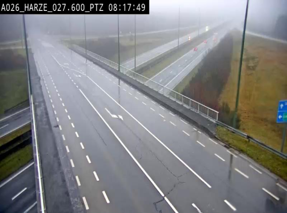 Caméra autoroute Belgique - Sougné-Remouchamps,E25 direction Luxembourg