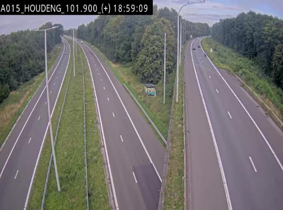 Webcam autoroute Belgique - Houdeng-Goegnies - Jonction E19/E42 direction Tournai/Mons - BK 101.85