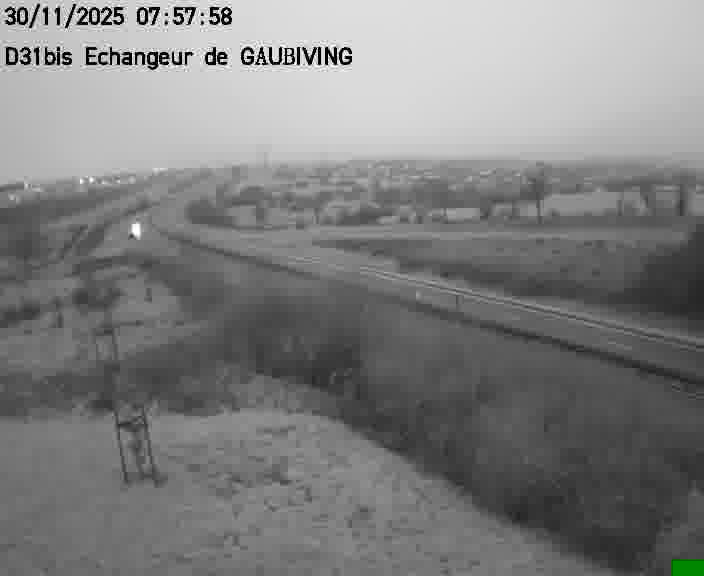 Dispositif d’observation sur D31bis (France) à Gaubiving, en direction de Sarreguemines, offrant une visualisation fiable des conditions de circulation.