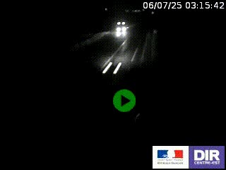 Webcam routière sur la RN7 à hauteur de Toulon-sur-Allier, entre Moulins et Vichy