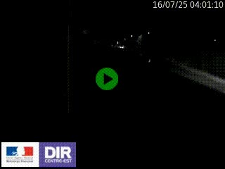 Caméra autoroute sur A6 - Valvert, près de Lyon, en direction de Paris, à hauteur de la sortie 36 Porte du Valvert
