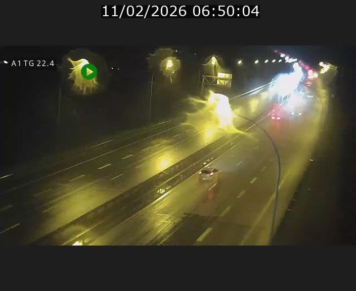 Traffic live webcam Luxembourg Flaxweiler - A1 direction Luxembourg - BK 22.4