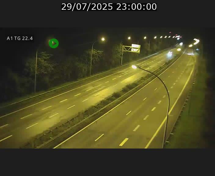 Traffic live webcam Luxembourg Flaxweiler - A1 direction Luxembourg - BK 22.4