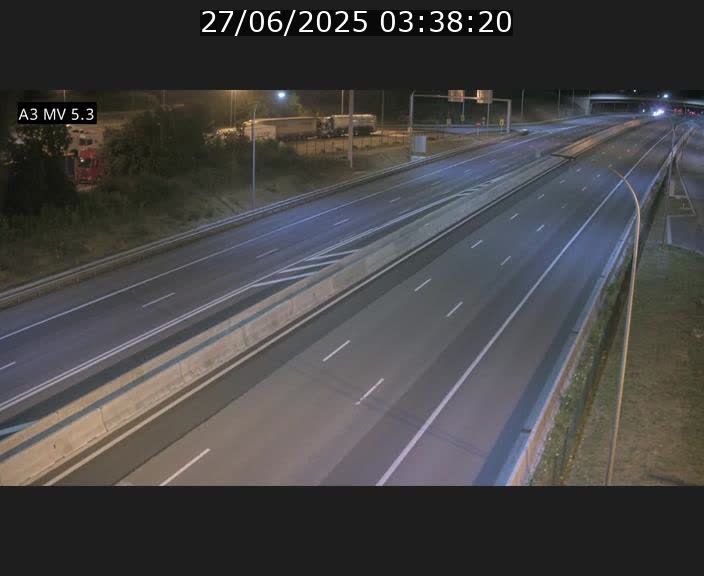 Webcam à l'Aire de Berchem au Luxembourg sur l'A3. Vue orientée vers la France
