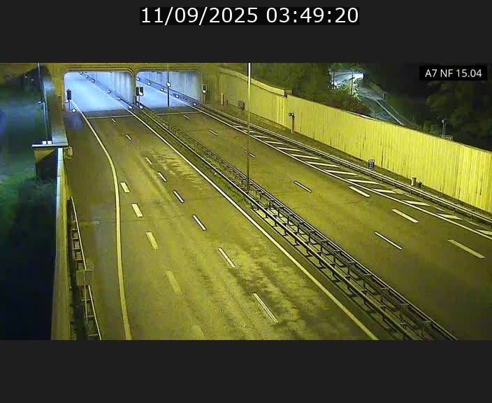 Caméra trafic Luxembourg - A7, Tunnel Mersch, entrée sud, direction Ettelbruck