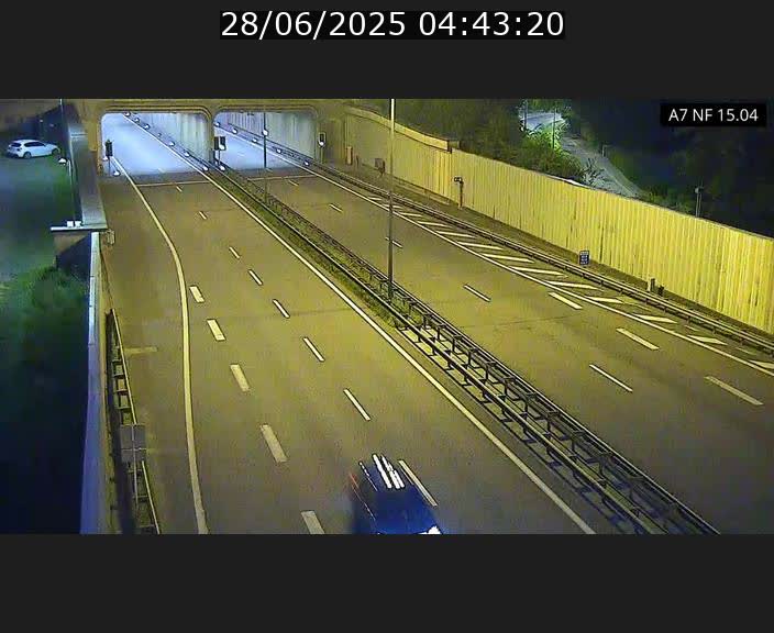 Caméra trafic Luxembourg - A7, Tunnel Mersch, entrée sud, direction Ettelbruck