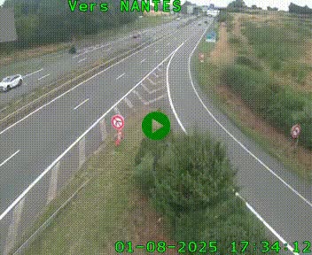 Webcam N147 au nord de Poitiers et à la jonction avec la A10
