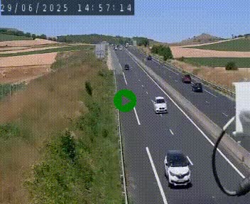Caméra autoroute A75 à hauteur de Le Crest, en direction de Montpellier
