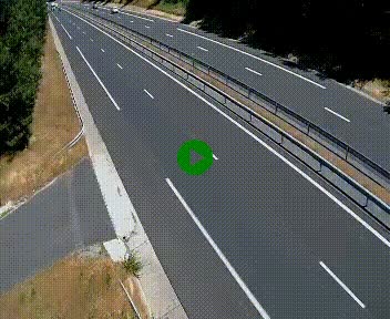 Caméra autoroute A75 à hauteur du col des Issartets en direction de Montpellier