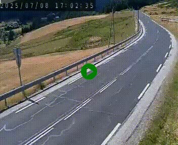 Webcam routière au niveau du col de la Chavade en Ardèche, sur la N102 à 1266 mètres d'altitude