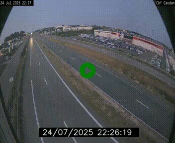 Webcam sur la N165 à hauteur de Caudan, dans le Morbihan.