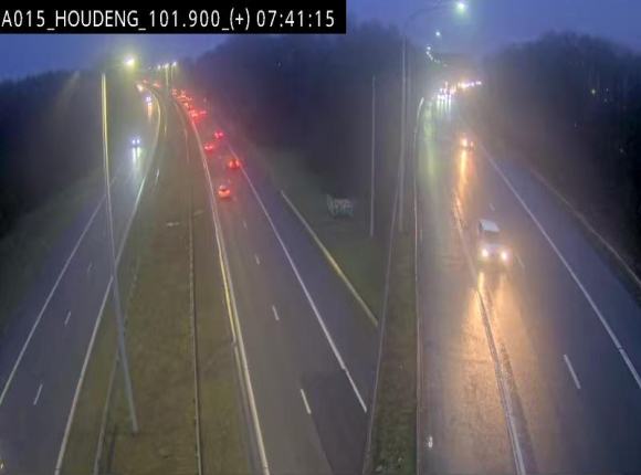 Webcam autoroute Belgique - Houdeng-Goegnies - Jonction E19/E42 direction Tournai/Mons - BK 101.85